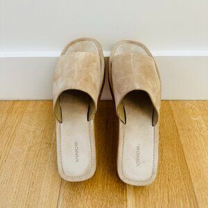 Vince Palley Suede platform slids